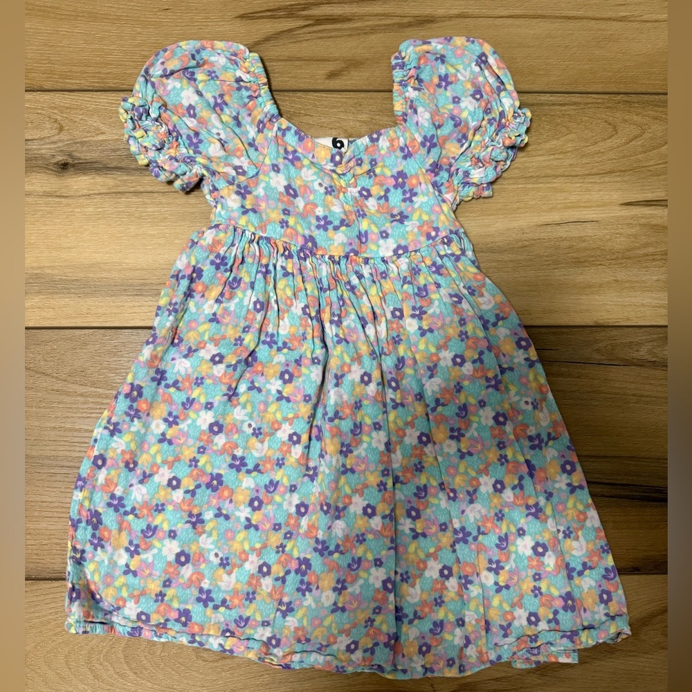 Cotton On Kids - Blue Floral Dress Size 6